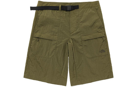 THE NORTH FACE SS22 Solid Color Casual Straight Leg Athletic Shorts Men's Green