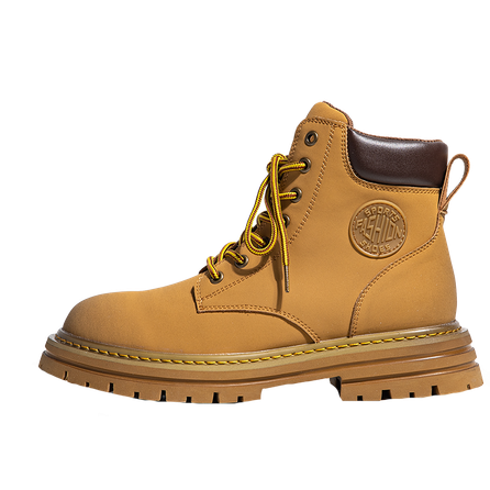 WEISHIBANGWEI Martin Boot Men's Yellow