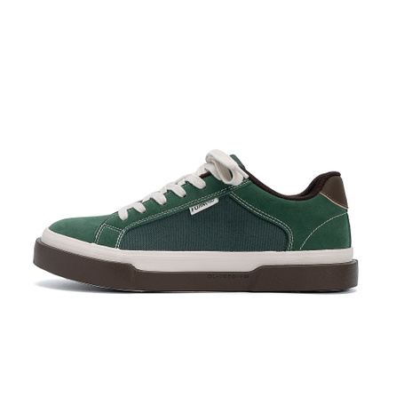 HUANQIU Fashion Versatile Comfort Casual Trendy Classic Simple Chinese Trend Korean Style Retro Wrapping Lightweight Height-Increasing Low-Top Canvas Shoes Men's