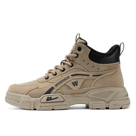 Warrior Fashion Trendy Retro Workwear Casual Autumn Winter Warm Comfortable Mountain Style Outdoor Hiking Short-Cut Martin Boots Men's