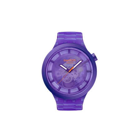 SWATCH Men 47mm Purple Watch SB05V103