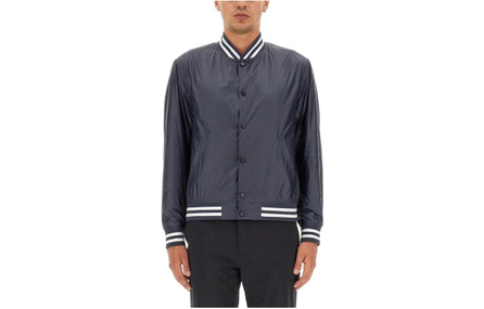 THEORY Casual Striped Single-Breasted Long Sleeve Jacket Men's Blue