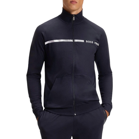 HUGO BOSS FW25 Full-Zip Cotton Long Sleeve Jacket Coat Men's