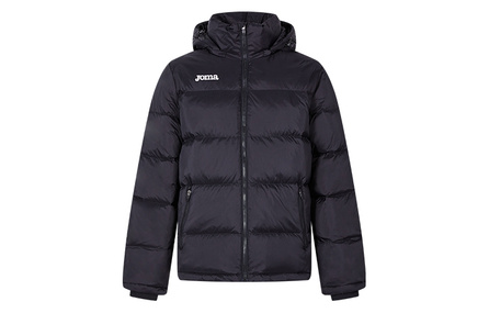 Joma Solid Color Hooded Down Jacket Men's Black