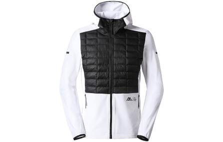 THE NORTH FACE Paneled Zip Logo Hooded Jacket Men's White