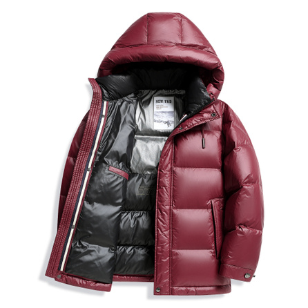 SNOW FLYING Winter New Arrival Warm Hooded Short Thickened Fashion Comfort Versatile Long Sleeve Cold Weather Jacket Down Jacket Men's