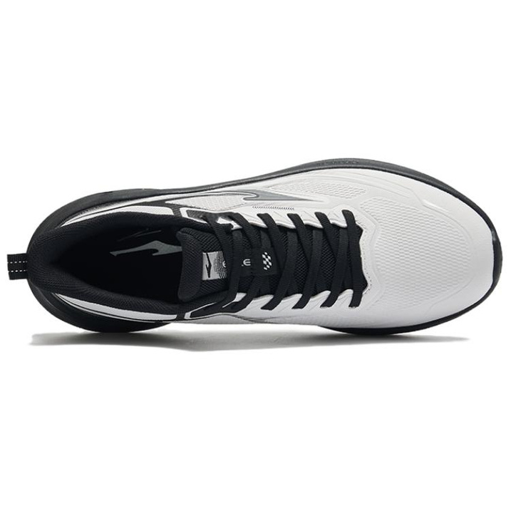 ERKE Lingyun Sports Comfortable Leather Waterproof Shock Absorption Wrap-Around Rebound Wear-Resistant Non-Slip Low-Top Casual Physical Test Physical Exam City Commute Training Running Shoes Men's Cloud Gray 5112640320010240 Black