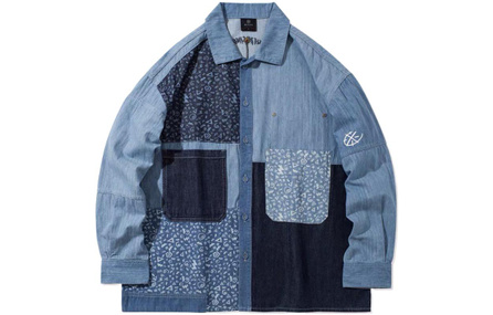 LINING Denim Jackets Men Blue