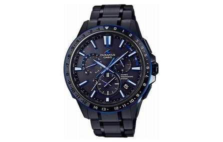 CASIO 100M Water Resistant Solar Quartz Movement Titanium Band Japanese & Korean Watch Men's Black Dial