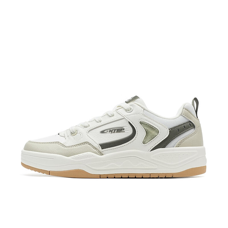 Xtep Yun Fan Fashion Comfortable Slip-Resistant Shock-Absorbing Wear-Resistant Low-Top Sneakers Men's White Grey