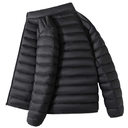 JEEP SPIRIT Solid Versatile Warm Fashion Stand Collar Long-Sleeve Quilted Down Jacket Unisex