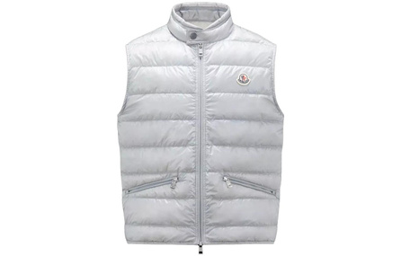 Moncler Vests Men Light Gray