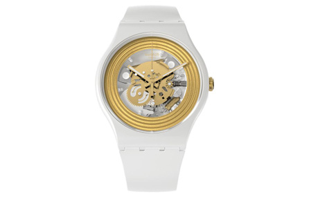 SWATCH Unisex 41mm Gold Watch SO29W107