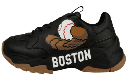 MLB Big Ball Chunky Glove Boston Red Sox Boston Red Sox Anti-Slip Wear-Resistant Low-Top Chunky Sneakers Unisex Black