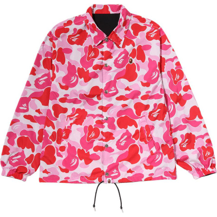 A BATHING APE FW26 ABC CAMO Series American Trendy Hem Drawstring Camo Reversible Coach Long Sleeve Jacket Unisex
