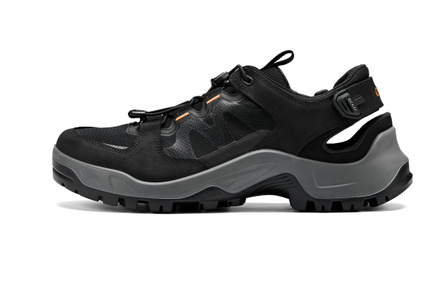 ecco SS26 Cross Series Cow Leather Sports Outdoor Trend Comfortable Versatile Commute Low-Top Casual Shoes Men's Black 841444