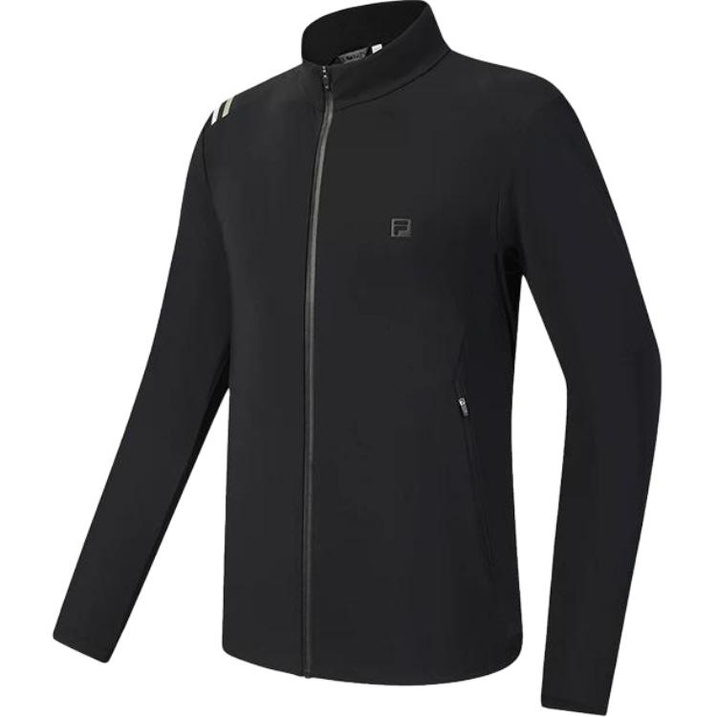 FILA Knitted Long Sleeve Golf Regular Stand Collar Standard Sports Style Sun Protection Jacket Men's