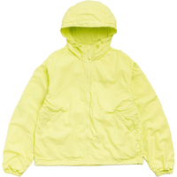 Stussy SS26 DOUBLE COTTON HOODED JACKET Loose Zip Hooded Jacket Coat Unisex лайм