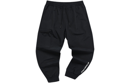FILA FUSION Knitted Sweatpants Men Pitch Black