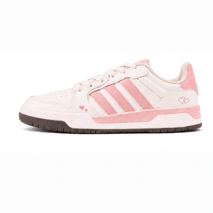 [Custom Sneakers] adidas ENTRAP Split Leather Pink Letter of Love Girly Style Minimalist Fashion Campus Style Low-Top Skateboard Shoes Unisex