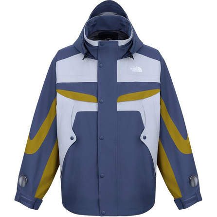 THE NORTH FACE Urban Exploration X-Frame Relaxed Hooded Hard Shell FW25 Outdoor Hiking Waterproof Windproof Jacket Men's EIU/Gray Glaze Blue