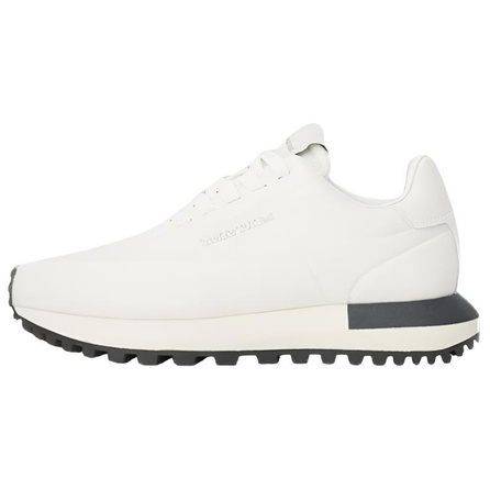 EMPORIO ARMANI Cowhide Round Toe Lace-Up Low-Top Casual Lifestyle Shoes Unisex Beige