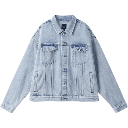 GAP Denim Jacket Unisex Light-Coloured Wash
