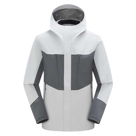 Under Armour Travel Outdoor Series Hiking/Walking Series Color-Block Simple Versatile Comfortable Casual Waterproof Windproof Breathable Wear-Resistant Warm Ultra-Light Jacket Men's Light Gray