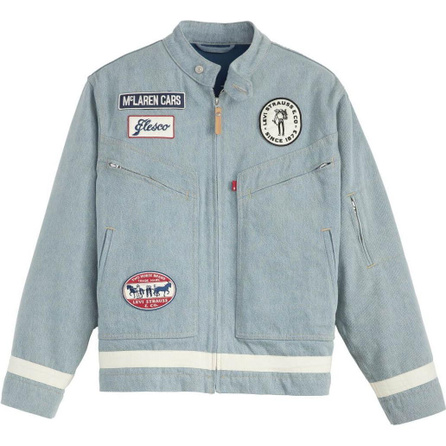 Mclaren X Levis McLaren Racing Co-branded Edition Jackets Unisex Light Blue
