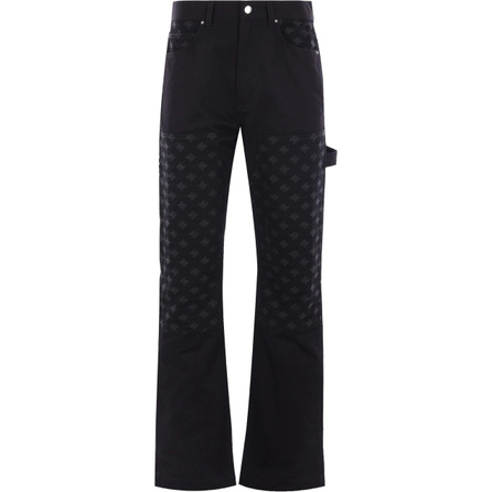 AMIRI SS25 Mid-Rise Comfortable Hidden Zipper Straight Leg Jeans Men's Black