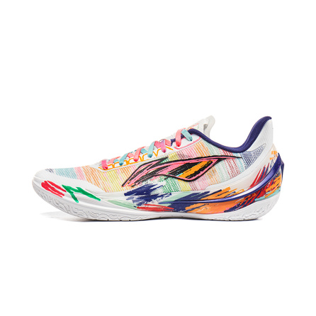 LiNing Liren 5V2 Introverted Artist Core Technology Stable Support Wrap Comfort Cushioning Slip-Resistant Wear-Resistant Breathable Rebound Torsion-Resistant Grippy Low-Top Basketball Shoes Men's Colorful