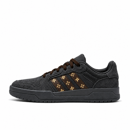 Custom Sneakersadidas ENTRAP Niche Premium Deconstructed Functional Youthful Light Luxury Print Wear-Resistant Anti-Slip Low-Top Skate Shoes Unisex Dark Gray