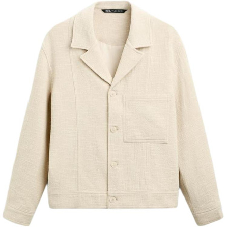 ZARA Jackets Coats Men's Raw White