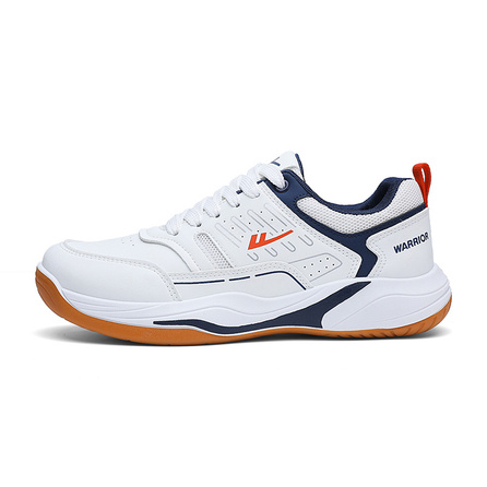 Warrior Trendy Fashion Simple Patchwork Commuter Training Versatile Casual Thick-Sole Cushioning Height-Increasing Lightweight Breathable Low-Top Badminton Shoes Men's