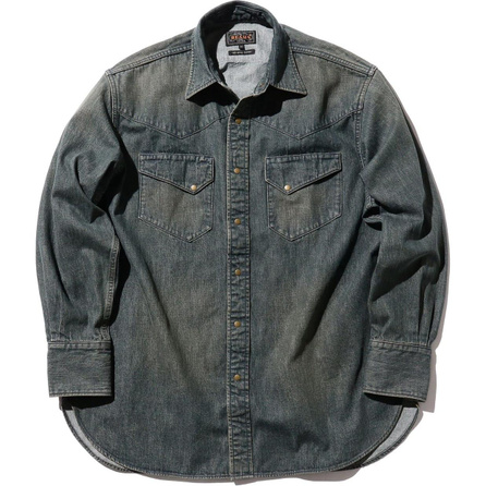 beams Lapel Single-Breasted Relaxed Fit Long Sleeve Jacket Coat Men's Blue