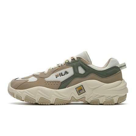 FILA Ravagement 2 S Predator 2S Retro Classic Trendy Stylish Casual Sport Comfortable Versatile Wear-Resistant Low-Top Dad Shoes Men's White Grey