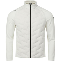 DESCENTE Logo Pattern Patchwork Long Sleeve Lightweight Commute Down Jacket Unisex Слоновая кость/IVY0