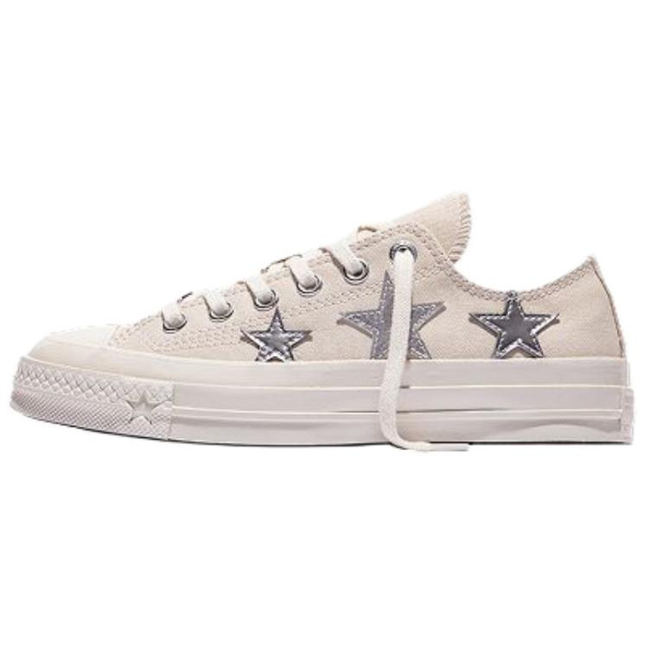 Converse CHUCK 70 X Star Print Lightweight Low-Top Canvas Shoes Unisex Beige