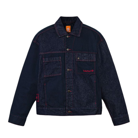 Timberland Year of the Horse Loose Collar Short Breathable Long Sleeve Denim Jacket Men's
