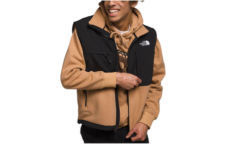 THE NORTH FACE Paneled Zip Relaxed Fit Vest Men's Brown