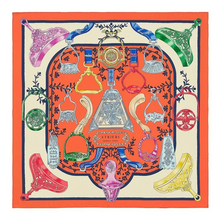 HERMES Silk Scarves Unisex