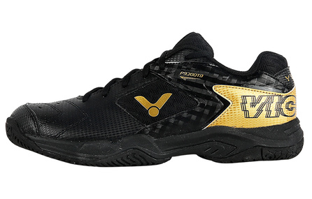VICTOR 9200 Packs Cushioned Slip Resistant Abrasion Resistant Low Top Badminton Shoes Unisex Black Gold