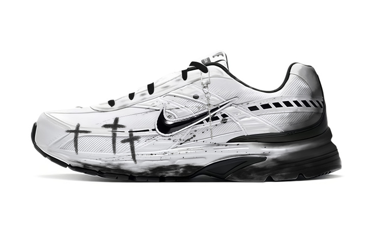 Nike Initiator 'Yi' Fashionable Trendy Splatter Print Simple Individual Niche High-End Comfortable Hand-Painted Cushioned Low-Top Casual Training Running Shoes Men's White