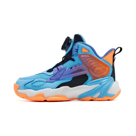 Jordan Assassin Trendy Versatile Comfort Slip-Resistant Wear-Resistant Low-Top Kids Basketball Shoes Blue Orange Little Kid/Big Kid