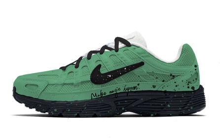 [Custom Sneakers] Nike P-6000 American Retro Breathable Mesh Fashion Trendy Versatile Dopamine Cushioning Wear-Resistant Anti-Slip Low-Top Casual City Commute Sprint Running Shoes Unisex Green