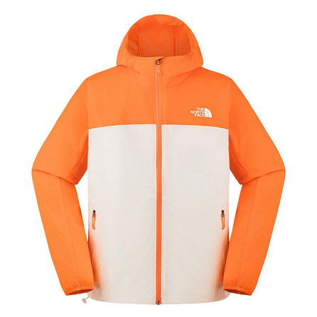 THE NORTH FACE Urban Exploration SUN CHASE Relaxed Fit Thin Soft Long Sleeve Breathable Windproof UV Protection Cool Feel Sun Protection Jacket Men's A4O/Dune White/Orange