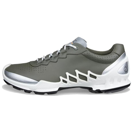 ECCO BIOM AEX Cowhide Round Toe Thick Sole Lace-Up Low-Top Casual Shoes Men's Olive Green