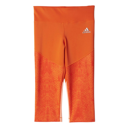 adidas Pants Fashion Pioneer Series Casual Training Capri Tights Orange Youth