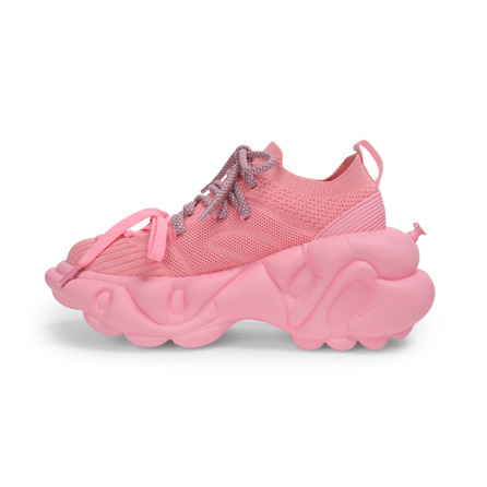 ZERO COSMOS Fabric Expansion Concept Trendy Comfortable Candy Color Breathable Heightening Low-Top Dad Shoes Unisex Pink
