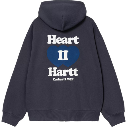 Carhartt WIP Sweat SS25 Hooded Heart II Hartt Sweat Jacket Hooded Sport Drop Shoulder Long Sleeve Fashion Design Loose Jacket Men's